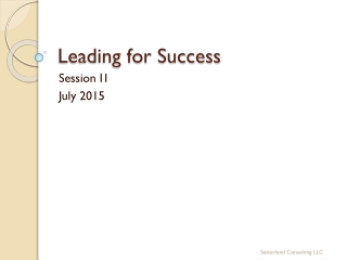 Leading for Success
