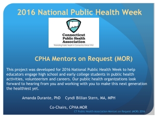 2016 National Public Health Week