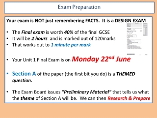 Exam Preparation