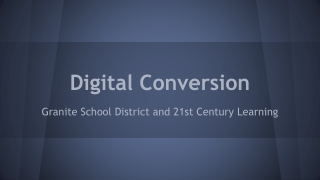 Digital Conversion