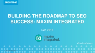Building the Roadmap to SEO Success: Maxim Integrated