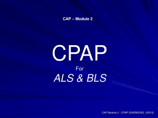 CPAP For ALS &amp; BLS