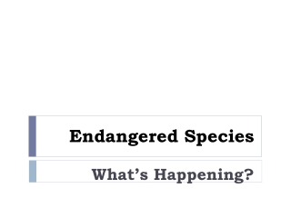 Endangered Species