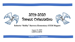 2019-2020 Parent Orientation