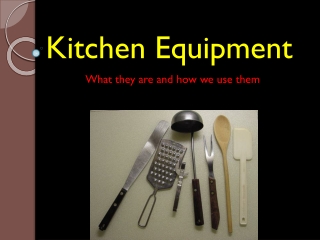 Kitchen Equipment