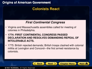 First Continental Congress