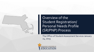 Overview of the Student Registration/ Personal Needs Profile (SR/PNP) Process