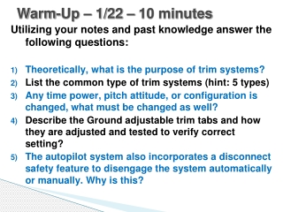 Warm-Up – 1/22 – 10 minutes