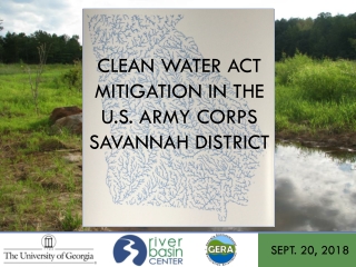 Clean water act mitigation in the U.S. Army Corps Savannah District