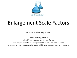 Enlargement Scale Factors