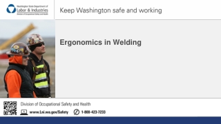 Ergonomics in Welding