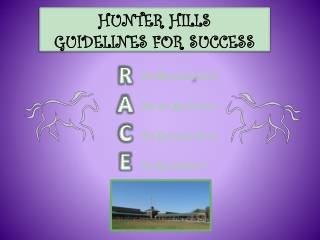 Hunter Hills Guidelines for Success