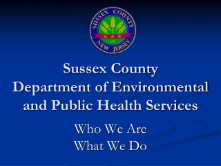 Sussex County Department of Environmental and Public Health Services