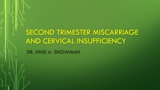 Second trimester miscarriage and cervical insufficiency