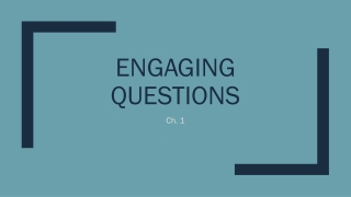 Engaging questions