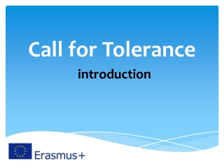Call for Tolerance
