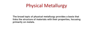 Physical Metallurgy