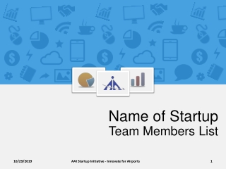 Name of Startup Team Members List