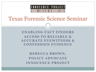Texas Forensic Science Seminar