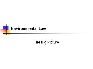 Environmental Law