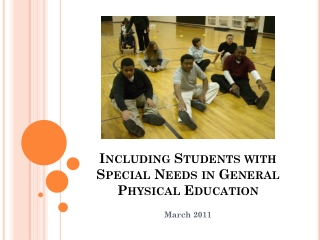 Including Students with Special Needs in General Physical Education