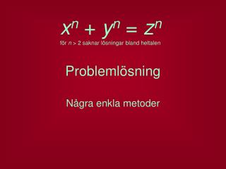 Problemlösning