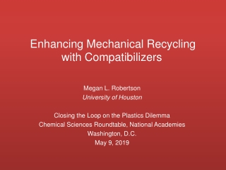 Enhancing Mechanical Recycling with Compatibilizers