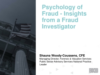 Psychology of Fraud - Insights from a Fraud Investigator