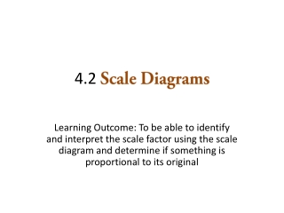 4.2 Scale Diagrams