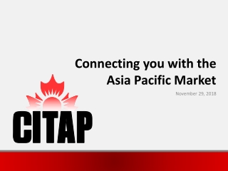 Connecting you with the Asia Pacific Market