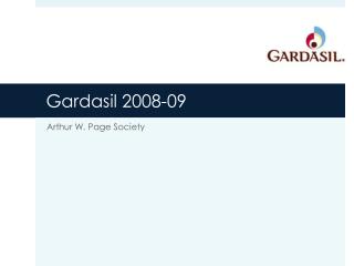 Gardasil 2008-09
