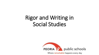 Rigor and Writing in Social Studies