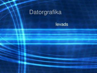 Datorgrafika