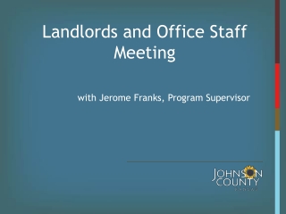 Landlords and Office Staff Meeting