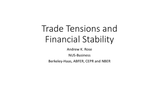 Trade Tensions and Financial Stability