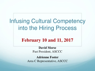 Infusing Cultural Competency into the Hiring Process