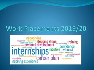 Work Placements 2019/20