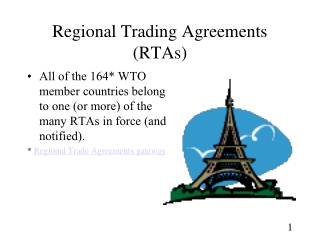 Regional Trading Agreements (RTAs)