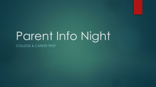 Parent Info Night