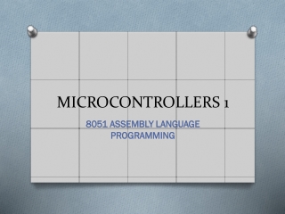 MICROCONTROLLERS 1