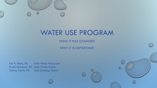 Water Use Program