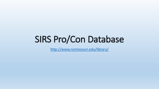 SIRS Pro/Con Database