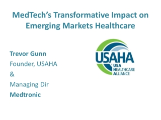 MedTech’s Transformative Impact on Emerging Markets Healthcare