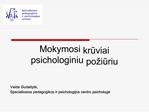 Mokymosi kruviai psichologiniu po iuriu