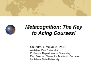 Metacognition: The Key to Acing Courses!