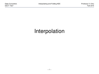 Interpolation