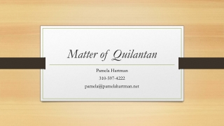 Matter of Quilantan