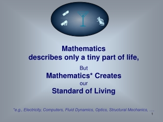 Mathematics describes only a tiny part of life,