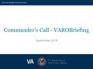 Commander’s Call - VAROBriefing