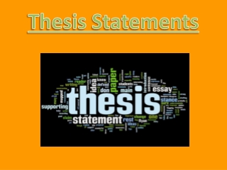 Thesis Statements